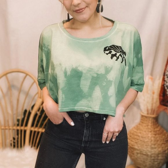 Washed Sage Buffalo Pullover - Picture 3 of 10